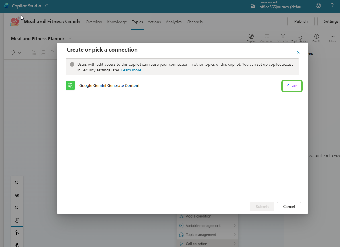 Create Connection
